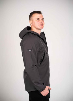 Men's jacket Protection Soft Shell dark graphite Custom Wear3 photo