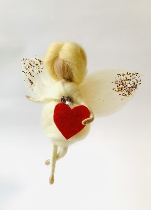 Cupid angel with heart3 photo