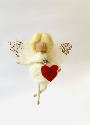 Cupid angel with heart6 photo