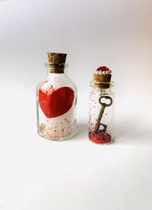A gift for Valentine's Day, a bottle with a message2 photo