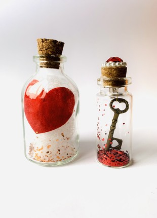 A gift for Valentine's Day, a bottle with a message4 photo