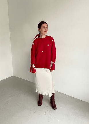 Sweatshirt 'star' in red