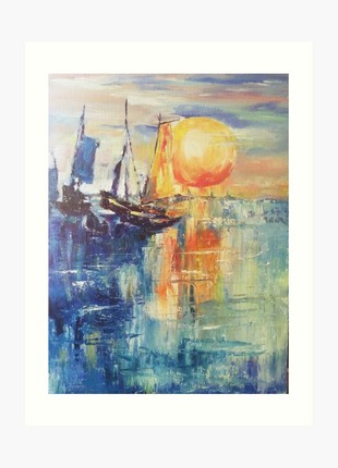 Sailboat Seascape Print