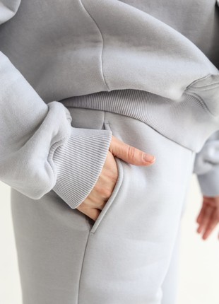 Women's Cotton Jogger Pants with Fleece | Grey color | Made in Ukraine | Rebellis5 photo