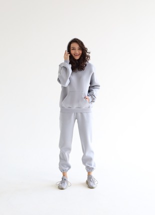Women's Cotton Jogger Pants with Fleece | Grey color | Made in Ukraine | Rebellis4 photo