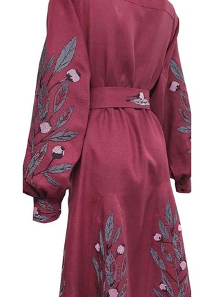 Embroidered dress Garnet3 photo