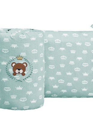 PROTECTIVE BOARD IN THE BED TM PAPAELLA 198X42 CM CROWN MINT8 photo