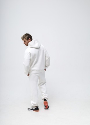 Tracksuits with Fleece - Hoodie and joggers - Milk color - Made in Ukraine - Rebellis7 photo