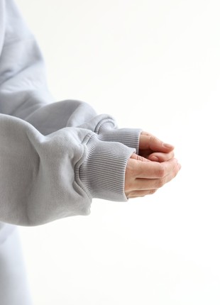 Tracksuits with Fleece - Hoodie and joggers - Grey color - Made in Ukraine - Rebellis5 photo