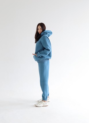 Tracksuits with Fleece - Hoodie and joggers - Azur color - Made in Ukraine - Rebellis3 photo