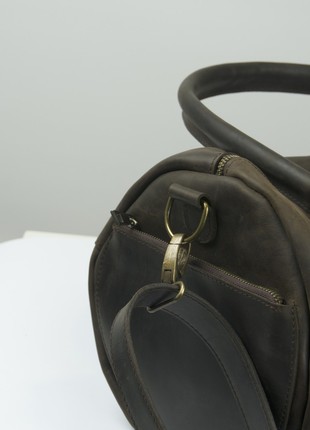 Leather gym bag, duffel bag, sports bag for men4 photo