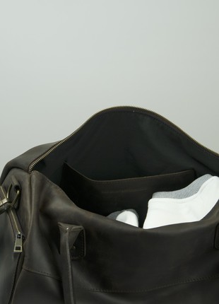 Leather gym bag, duffel bag, sports bag for men6 photo