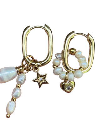 Gold Plated Kongo Earrings with pendants1 photo