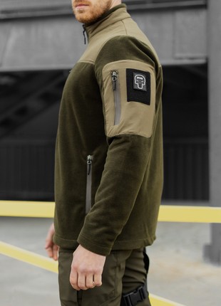 Tactical set (Fleece jacket BEZET khaki, Tactical cargo pants BEZET Chaplain khaki)9 photo