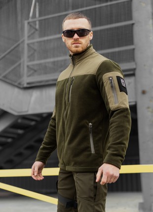 Tactical set (Fleece jacket BEZET khaki, Tactical cargo pants BEZET Chaplain khaki)8 photo