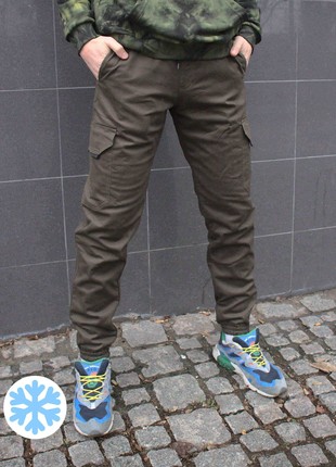 Pants Winter Cargo Premium Oliva Custom Wear