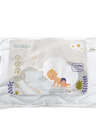 PILLOW FOR CHILDREN COMFORT TM PAPAELLA 40X60 CM ZIGZAG/WHITE10 photo