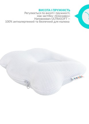 PILLOW CHILDREN'S ORTHOPEDIC BEAR TM PAPAELLA 20X27X5 CM WHITE3 photo