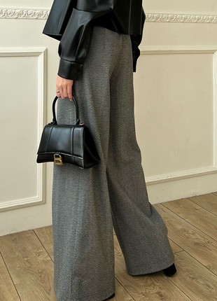 Warm palazzo pants in gray color3 photo