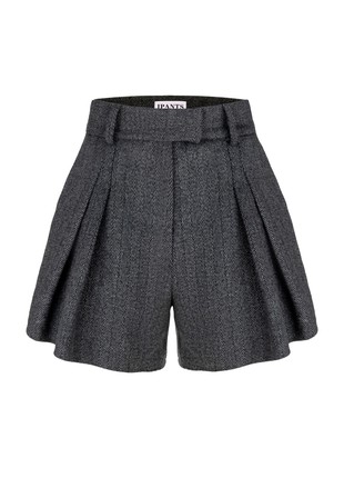Grey Wool Shorts3 photo