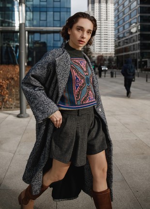 Grey Wool Shorts4 photo