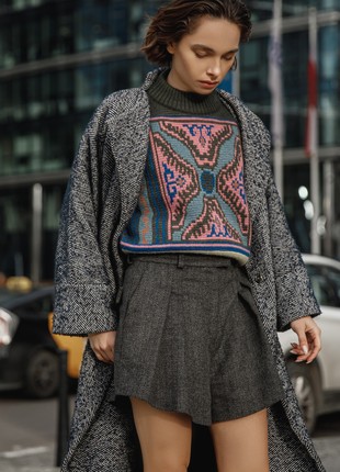 Grey Wool Shorts6 photo