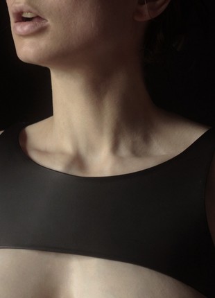 Leather harness Upper bust leather top9 photo
