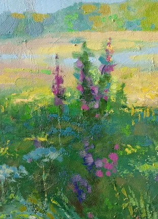 Oil painting Summer meadow Anatoly Borisovich Tarabanov nTar2205 photo