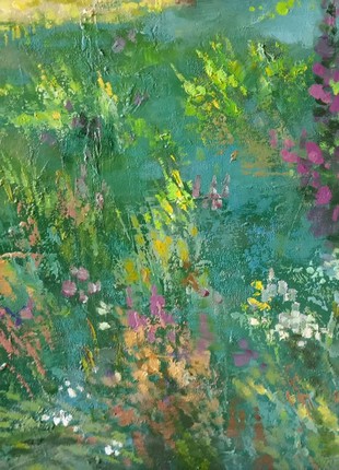 Oil painting Summer meadow Anatoly Borisovich Tarabanov nTar2206 photo