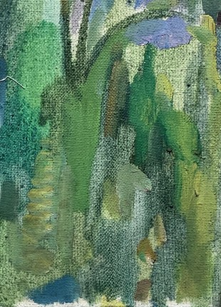 Abstract oil painting between reeds Peter Tovpev nDobr7987 photo
