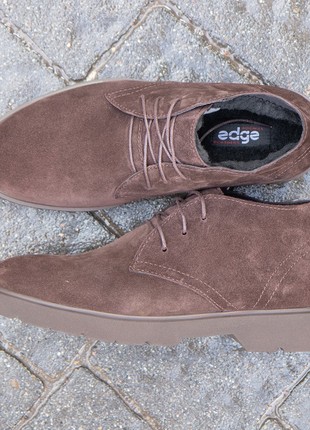 Brown boots for men. Choose suede derbies EdGe 5846 photo