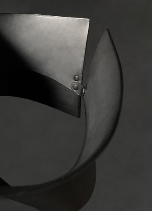 Hourglass underbust leather corset6 photo