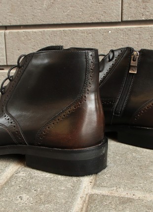 Men's brown brogue shoes "Ikos 374"5 photo