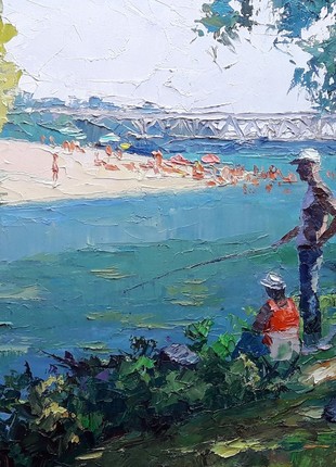 Oil painting Summer vacation Serdyuk Boris Petrovich nSerb3484 photo