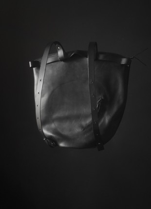Leather convertible backpack Manta2 photo