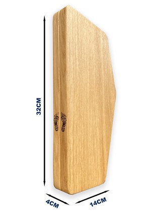 Oh! SADHU Board for Yoga from Natural Oak Wood, Foot Shape, Natural Wood5 photo