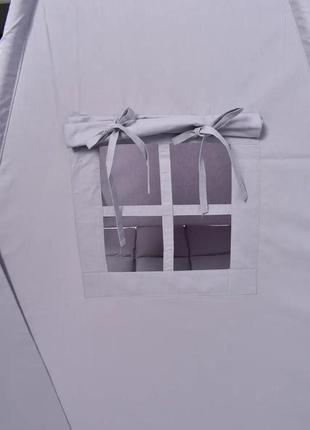 Wigwam baby, full set, monochrome gray, 110x110x180cm, suspension month as a gift2 photo