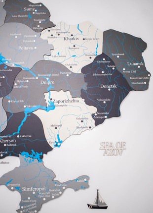 Wooden Map of Ukraine M size7 photo
