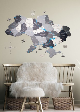 Wooden Map of Ukraine M size6 photo