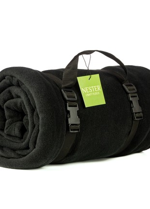 Tactic fleece blanket NESTER BLACK 150*180