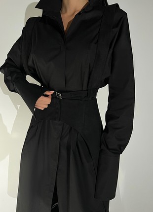 Dress-shirt with portupeia in black color6 photo