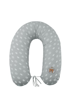 Nursing pillow, pillow for pregnancy TM SEI DESIGN 30x190 cm gray