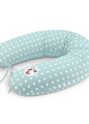 Nursing pillow, pillow for pregnancy TM SEI DESIGN 30x190 cm mint2 photo