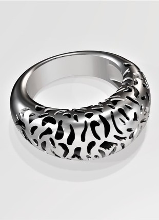 Coral ring with blackening2 photo