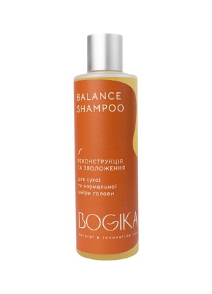 BALANCE SHAMPOO 250ml for dry and normal scalp complex action: regeneration, moisturizing softening bogika1 photo