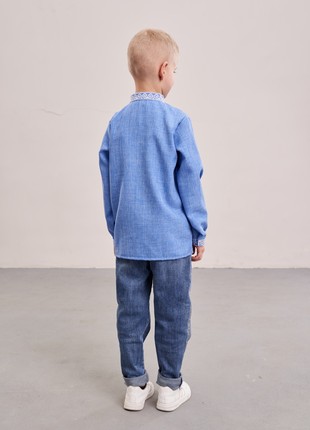 Embroidered shirt for boy "Bohdan"2 photo