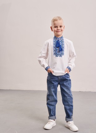 Embroidered shirt for a boy "Mykolka"2 photo