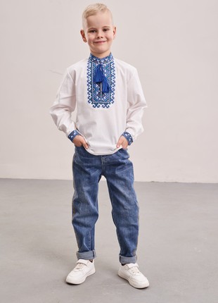 Embroidered shirt for a boy "Mykolka"5 photo