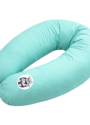 PILLOW FOR PREGNANT AND FEEDING TM PAPAELLA 30X170 CM + CARABINER MINT2 photo