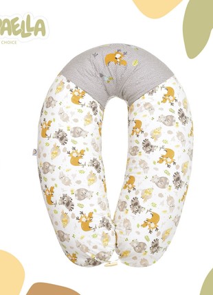 PILLOW FOR PREGNANT AND FEEDING TM PAPAELLA WITH A BUTTON 30X190 CM HUGS